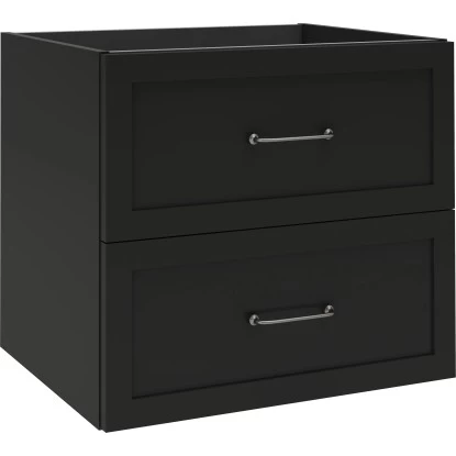 Randal Waschbeckenunterschrank Drome 2 Schubladen 60 Cm Schwarz Griffe Silbern 4 Randal Waschbeckenunterschrank Drome 2 Schubladen 60 Cm Schwarz Griffe Silbern – Bild 2