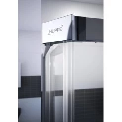 Hüppe Gleittüreckeinstieg EasyEntry 2-tlg. 1/2 BxH: 80 Cm X 200 Cm L Silber HoGl -Badezimmergeschäft 438 HPDE2NUAEckverbinder 6