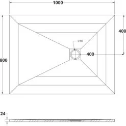 Ottofond Duschwanne Strato 100 Cm X 80 Cm X 2,4 Cm Weiß 9 Ottofond Duschwanne Strato 100 Cm X 80 Cm X 2,4 Cm Weiß -Badezimmergeschäft 440896 3209 4