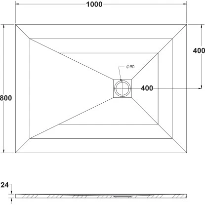Ottofond Duschwanne Strato 100 Cm X 80 Cm X 2,4 Cm Weiß 6 Ottofond Duschwanne Strato 100 Cm X 80 Cm X 2,4 Cm Weiß – Bild 4