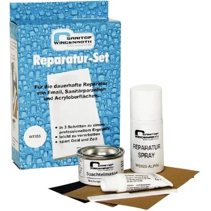 Sanitop-Wingenroth Reparatur-Set Für Keramik, Email Und Acryl In Alpin-Weiß 3 Sanitop-Wingenroth Reparatur-Set Für Keramik, Email Und Acryl In Alpin-Weiß