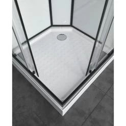 Sanotechnik Komplettduschkabine Sky 2 CL74 Schwarz -Badezimmergeschäft 447531 4633 4