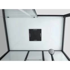 Sanotechnik Komplettduschkabine Sky 3 CL75 Schwarz -Badezimmergeschäft 447532 4633 5