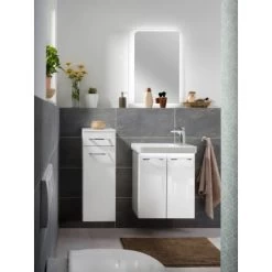 Fackelmann Keramik-Waschbecken 55 Cm Milano Weiß