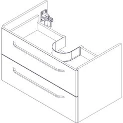 Fackelmann Waschbeckenunterschrank 80 Cm Milano Weiß -Badezimmergeschäft 480524 3254 10