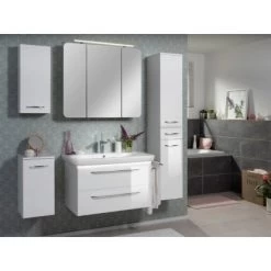 Fackelmann Waschbeckenunterschrank 80 Cm Milano Weiß -Badezimmergeschäft 480524 3254 5