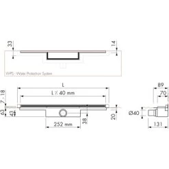 ESS Easy Drain Duschrinne M-Line 80 Cm Komplettset Sperrwasserhöhe 30 Mm 11 ESS Easy Drain Duschrinne M-Line 80 Cm Komplettset Sperrwasserhöhe 30 Mm -Badezimmergeschäft 4849352 4849527 4849659 tz