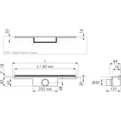 ESS Easy Drain Duschrinne M-Line 80 Cm Komplettset Sperrwasserhöhe 50 Mm 11 ESS Easy Drain Duschrinne M-Line 80 Cm Komplettset Sperrwasserhöhe 50 Mm -Badezimmergeschäft 4850111 4850293 4850830 tz