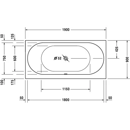 Duravit Badewanne Darling New 190 Cm X 90 Cm Einbauversion 2 Rückenschrägen Weiß 4 Duravit Badewanne Darling New 190 Cm X 90 Cm Einbauversion 2 Rückenschrägen Weiß – Bild 2