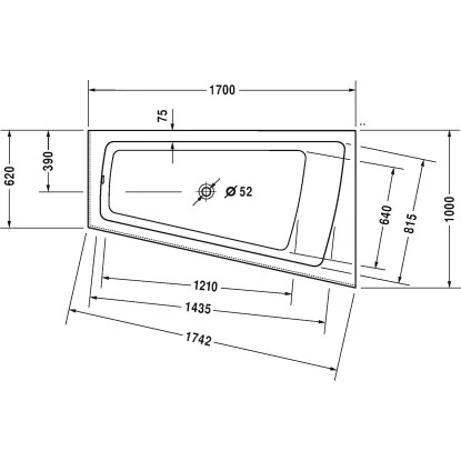 Duravit Eckwanne Paiova 170 Cm X 100 Cm Rechts Mit Acrylverkleidung 4 Duravit Eckwanne Paiova 170 Cm X 100 Cm Rechts Mit Acrylverkleidung – Bild 2