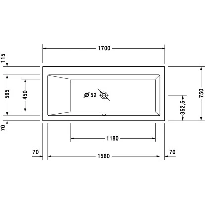 Duravit Badewanne Starck 170 Cm X 75 Cm Einbauversion Rückenschräge Links Weiß 4 Duravit Badewanne Starck 170 Cm X 75 Cm Einbauversion Rückenschräge Links Weiß – Bild 2