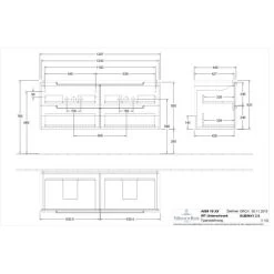 Villeroy & Boch Waschbeckenunterschrank 128,7 Cm Subway 2.0 A699 Glossy Grey 5 Villeroy & Boch Waschbeckenunterschrank 128,7 Cm Subway 2.0 A699 Glossy Grey -Badezimmergeschäft 4 4123 vbtz a699y0xx typ 5 1