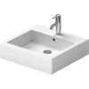Duravit Waschbecken Vero 50 Cm Weiß WonderGliss Mit Überlauf + 1 Hahnloch 2 Duravit Waschbecken Vero 50 Cm Weiß WonderGliss Mit Überlauf + 1 Hahnloch -Badezimmergeschäft 500680 4545000001 2438 1