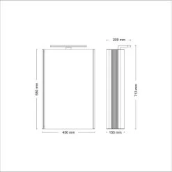 Jokey Spiegelschrank Single Mit LED-Beleuchtung Weiß -Badezimmergeschäft 5073 3707 1242111100190 Sk