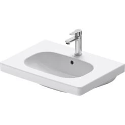 Duravit Möbelwaschbecken D-Code 65 Cm Weiß Mit 1 Hahnloch