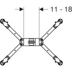 Geberit Fußgestell Für Duschwannen Aus Sanitäracryl -Badezimmergeschäft 515720 4123 das 884289 5