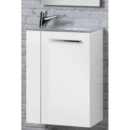 Fackelmann Handwaschbecken 45 Cm Glas Weiß 4 Fackelmann Handwaschbecken 45 Cm Glas Weiß – Bild 2