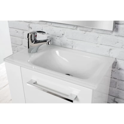 Fackelmann Handwaschbecken 45 Cm Glas Weiß 3 Fackelmann Handwaschbecken 45 Cm Glas Weiß