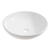 Aufsatzwaschbecken Ø 42 Cm Rund Weiß -Badezimmergeschäft 564508 picture1