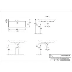 Villeroy & Boch Ablaufhaube Subway 2.0 Alpinweiß CeramicPlus -Badezimmergeschäft 56a2 4156a5 524300 52440 5