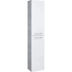 Hochschrank 30 Cm Cheese Weiß-Beton
