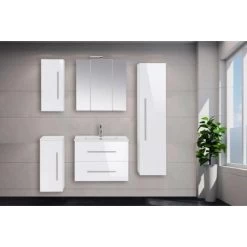 Posseik Badezimmer-Hochschrank Homeline 35 Cm Weiß -Badezimmergeschäft 636641 4800 6 1