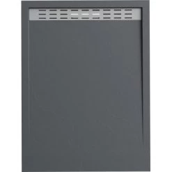 Verosan+ Duschplatte Mit Duschrinne Dunkelgrau 120 Cm X 90 Cm