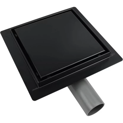 VerosanPro Duschrinne-Bodenablauf Nakia Quadratisch Matt Schwarz 15 Cm X 15 Cm 3 VerosanPro Duschrinne-Bodenablauf Nakia Quadratisch Matt Schwarz 15 Cm X 15 Cm