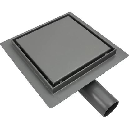 VerosanPro Duschrinne-Bodenablauf Nakia Quadratisch Matt Hellgrau 25 Cm X 25 Cm 3 VerosanPro Duschrinne-Bodenablauf Nakia Quadratisch Matt Hellgrau 25 Cm X 25 Cm