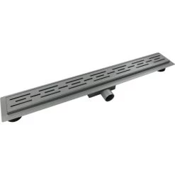 VerosanPro Duschrinne Nakia DR1 Komplettset Inkl. Designrost Matt Hellgrau 80 Cm