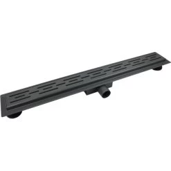 VerosanPro Duschrinne Nakia DR1 Komplettset Designrost Matt Dunkelgrau 70 Cm