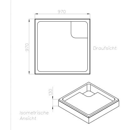Ottofond Wannenträger Aruba 100 Cm X 100 Cm 4 Ottofond Wannenträger Aruba 100 Cm X 100 Cm – Bild 2