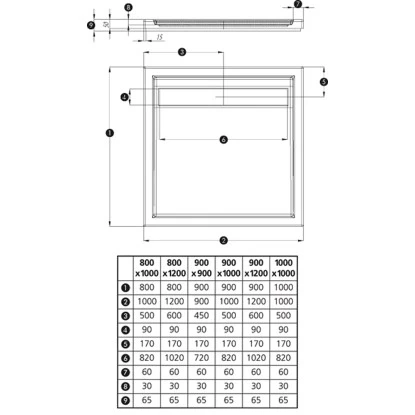 Duschwanne Fashion-Board 100 Cm X 100 Cm 5 Duschwanne Fashion-Board 100 Cm X 100 Cm – Bild 3