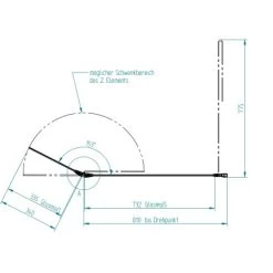 Echtglas Wannenaufsatz 2-teilig Mod. A 1.400 Mm X 800/340 Mm Glas 5 Mm -Badezimmergeschäft 6753354 3209 sk