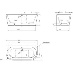 Ottofond Badewanne Modena 180 Cm Weiß 7 Ottofond Badewanne Modena 180 Cm Weiß -Badezimmergeschäft 6755649 3209 3