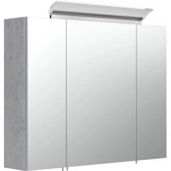 Posseik Spiegelschrank 80 Cm Beton-Optik
