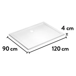 Baliv Duschwanne DW-120.80E Acryl In Steinoptik 120 Cm X 90 Cm Weiß 15 Baliv Duschwanne DW-120.80E Acryl In Steinoptik 120 Cm X 90 Cm Weiß -Badezimmergeschäft 700710238652 VM01 190221 L