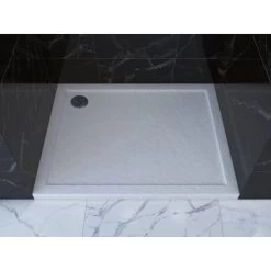Baliv Duschwanne DW-90.110E Acryl In Steinoptik 90 Cm X 90 Cm Weiß 12 Baliv Duschwanne DW-90.110E Acryl In Steinoptik 90 Cm X 90 Cm Weiß -Badezimmergeschäft 700710238676 AB01 190221 L