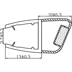 Magnetdichtung Für Rundduschen 2er-Set 4 Mm Glasstärke -Badezimmergeschäft 702375 4633 2