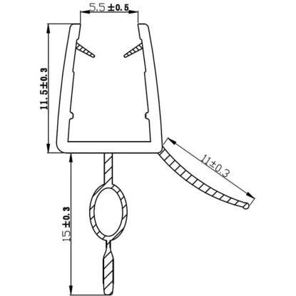 Bodendichtleiste Für Duschkabinen 6 Mm Glasstärke 4 Bodendichtleiste Für Duschkabinen 6 Mm Glasstärke – Bild 2
