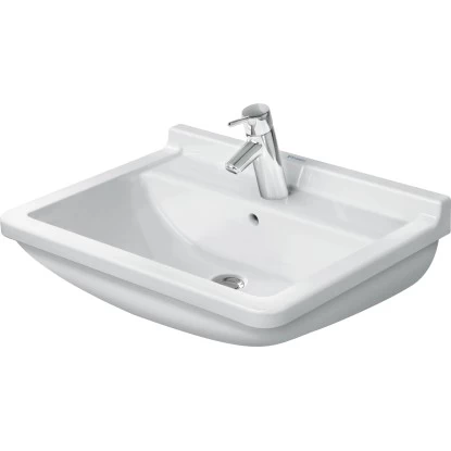 Duravit Handwaschbecken Starck 3 45 Cm Weiß Mit Überlauf Und 1 Hahnloch 3 Duravit Handwaschbecken Starck 3 45 Cm Weiß Mit Überlauf Und 1 Hahnloch