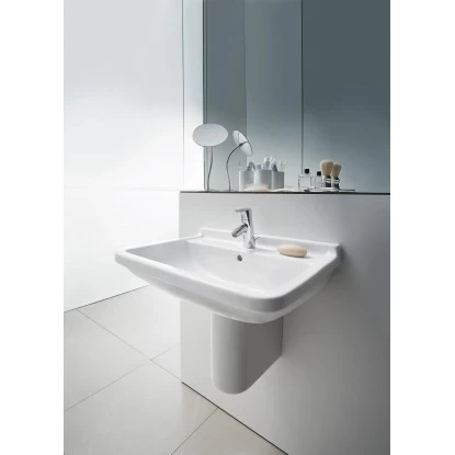 Duravit Handwaschbecken Starck 3 45 Cm Weiß Mit Überlauf Und 1 Hahnloch 4 Duravit Handwaschbecken Starck 3 45 Cm Weiß Mit Überlauf Und 1 Hahnloch – Bild 2
