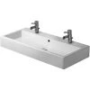 Duravit Waschbecken Vero 100 Cm Weiß Mit Überlauf + 2 Hahnlöchern -Badezimmergeschäft 72936 2438 454100024 194 1
