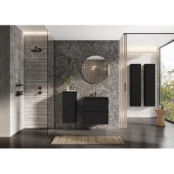 Maximus Waschbecken Kyra Schwarz Matt 60 Cm 7 Maximus Waschbecken Kyra Schwarz Matt 60 Cm -Badezimmergeschäft 758080 4807 3