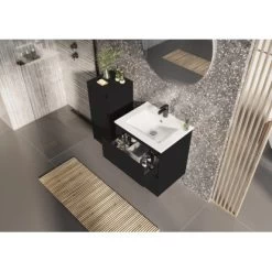 Maximus Halbhochschrank Sisi 1-Türig Schwarz Matt 81,2 Cm X 35,2 Cm X 35,2 Cm 9 Maximus Halbhochschrank Sisi 1-Türig Schwarz Matt 81,2 Cm X 35,2 Cm X 35,2 Cm -Badezimmergeschäft 758080 4807 5