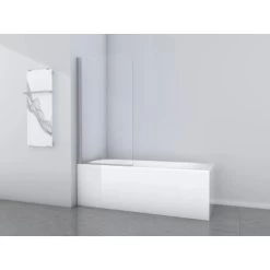 Aurlane Badewannenfaltwand Silver Classic 80 Cm X 140 Cm Chrom 1-flügelig -Badezimmergeschäft 760892 4018 2