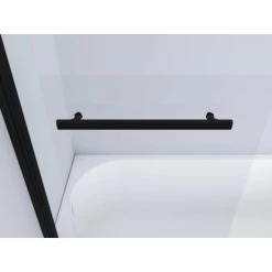 Aurlane Badewannenfaltwand Black Comfort1 Schwarz Matt 80 Cm X 140 Cm 1-flügelig -Badezimmergeschäft 760897 4018 3