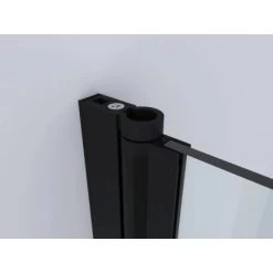 Aurlane Badewannenfaltwand Black Comfort1 Schwarz Matt 80 Cm X 140 Cm 1-flügelig -Badezimmergeschäft 760897 4018 4