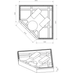 Duschwannenträger Für Ottofond Maui F90 Fünfeck 90 Cm X 90 Cm 5 Duschwannenträger Für Ottofond Maui F90 Fünfeck 90 Cm X 90 Cm -Badezimmergeschäft 765881 4034 17014477 2