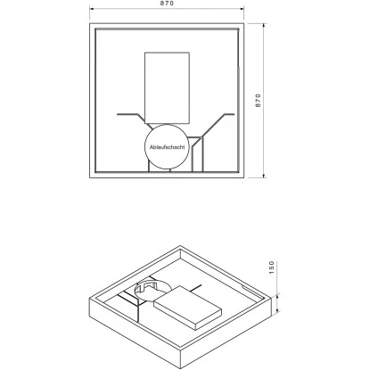 Duschwannenträger Für Ottofond Plateau 90 Cm X 90 Cm 4 Duschwannenträger Für Ottofond Plateau 90 Cm X 90 Cm – Bild 2